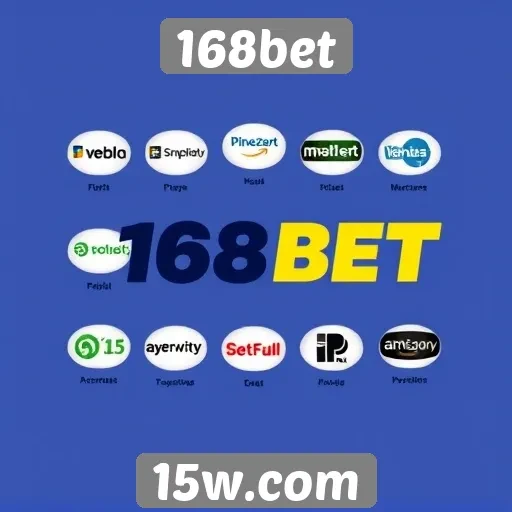 Diversidade de métodos de pagamento disponíveis no 168bet